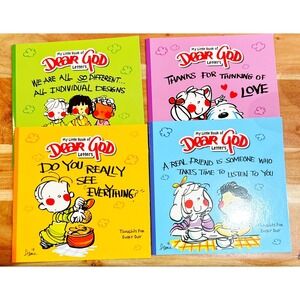 Dear God Kids Lot of 4 Books , My Little Book Of Dear God Letters EUC